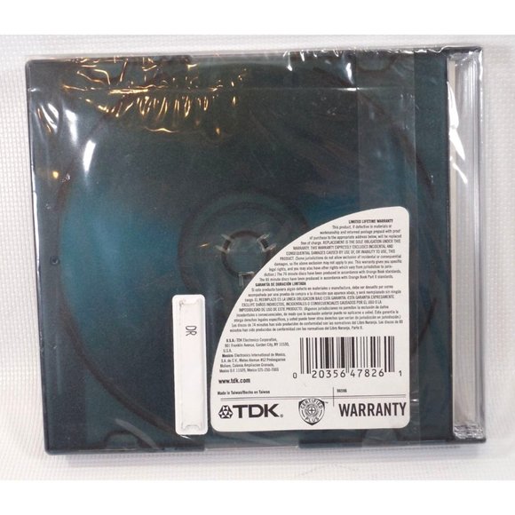 TDK DATA CD-R Compact Data Discs 80-minute 700MB BRAND NEW FACTORY SEALED 3 PACK - Picture 2 of 2